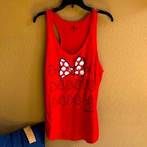 Disney Minnie Mouse Red Bow Tank Top